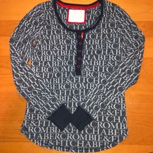 Abercrombie and Fitch Long Sleeve Sleep Shirt